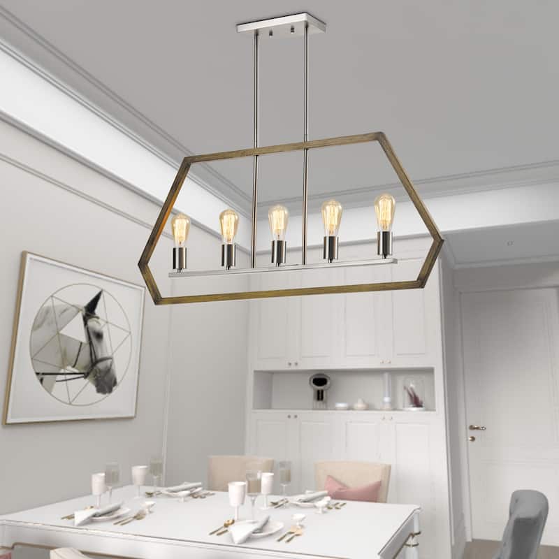Maxax 5 - Light Kitchen Island Linear Pendant