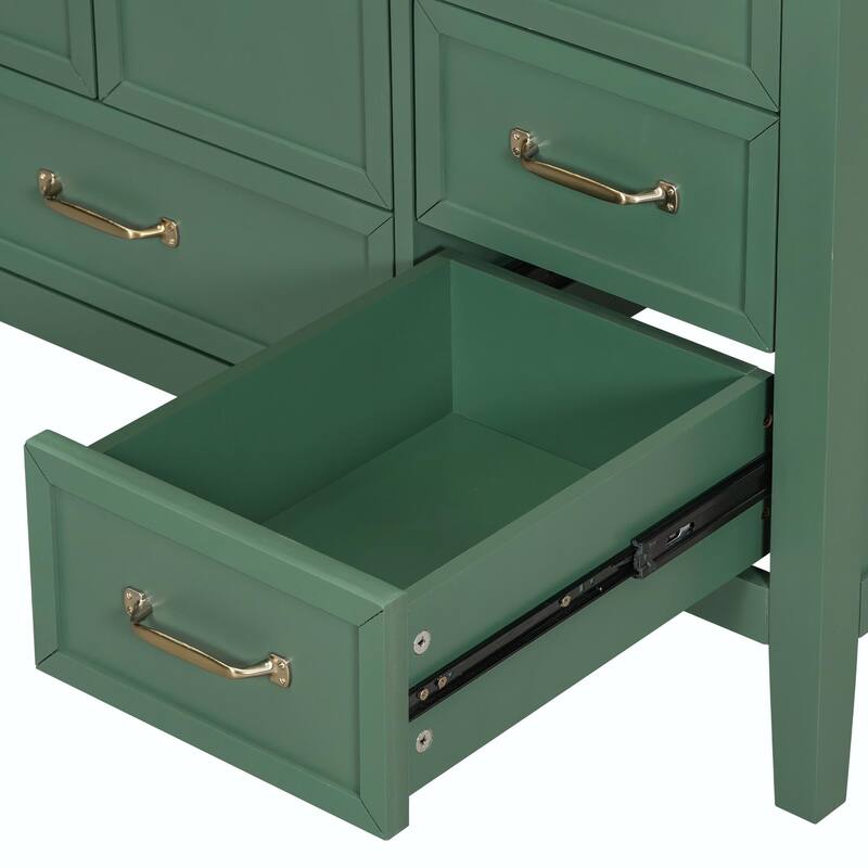 36" Bathroom Vanity with Sink, Cabinet with Soft-Closing Door, 4 Drawers in Varying Sizes