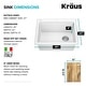 preview thumbnail 100 of 146, KRAUS Bellucci Workstation Topmount Drop-in Granite Kitchen Sink