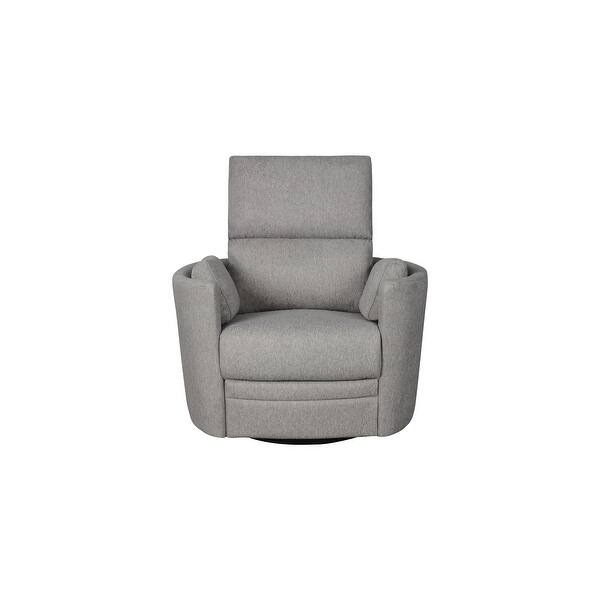 slide 2 of 25, Compass Upholstered Power Swivel Glider Pebble