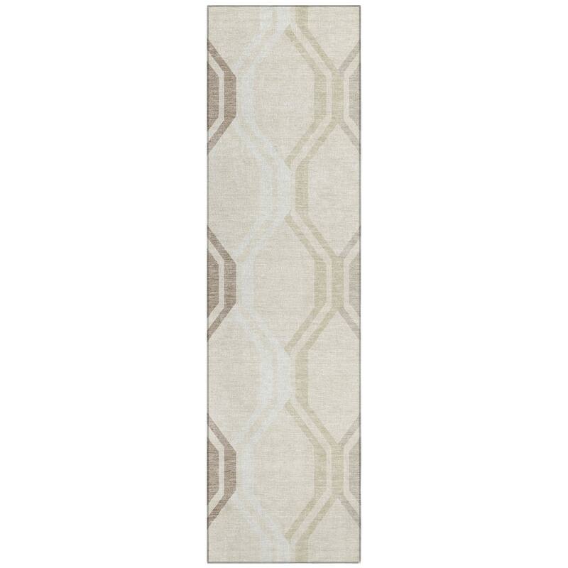 Machine Washable Indoor/ Outdoor Contemporary Dimensions Chantille Rug