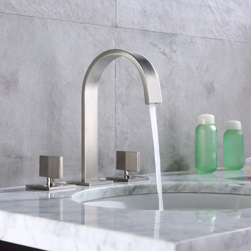 Luxier WSP05-T Widespread Bathroom Faucet with Pop-Up Drain