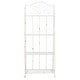 preview thumbnail 13 of 53, SAFAVIEH Amaris Victorian Wrought Iron 4-Tier Outdoor Bakers Rack. - 25" W x 15" D x 63" H