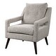 preview thumbnail 7 of 6, Uttermost 23570 O'Brien 29" Wide Wood Framed Linen Wingback Chair