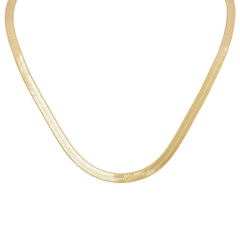Victoria Townsend Gold Plated Herringbone Chain Necklace
