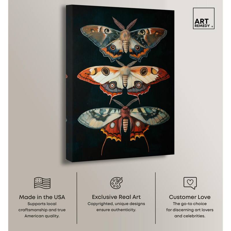 Void's Vivid Visitors Canvas by Art Remedy, Gallery Wrapped