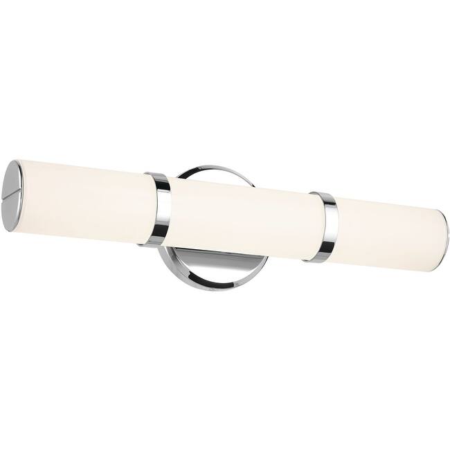 Kichler 55187LED Rosh 18" Wide LED Bath Bar with White Glass Shade