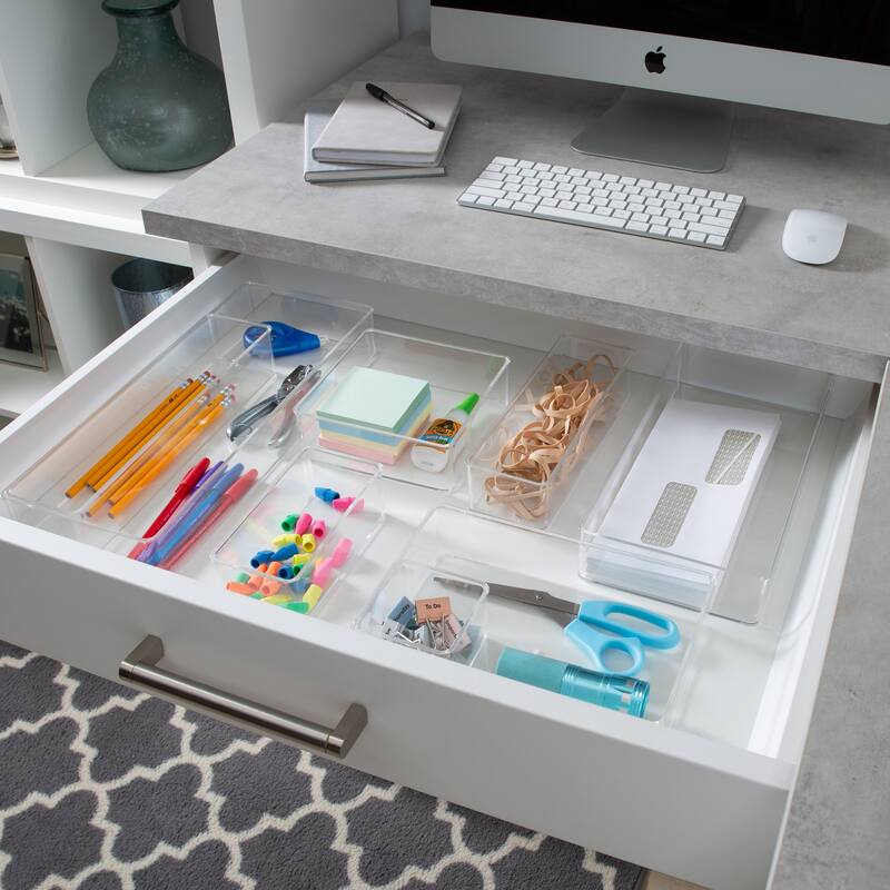 Simplify Large Square Drawer Organizer in Clear - 6" x 6" x 2"