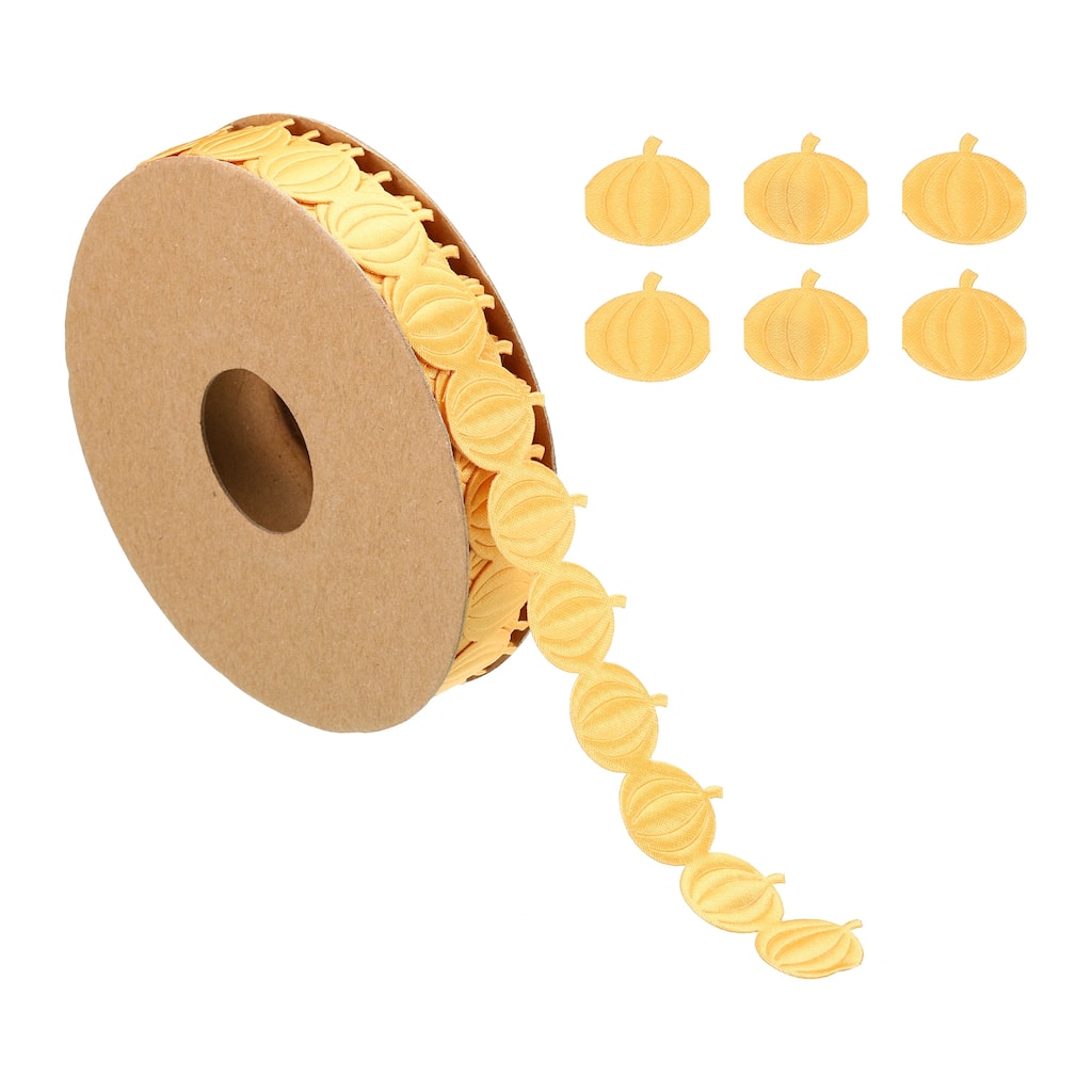 15 Yards Pumpkin Ribbon, Pumpkins Trim Rope Artificial Pumpkin String