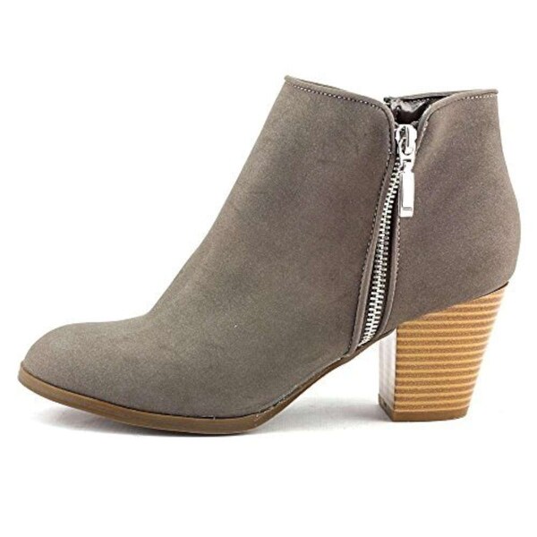 Style & Co. Womens JAMILA Leather Round Toe Ankle Cowboy Boots
