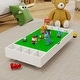 preview thumbnail 2 of 7, The 2 in 1 Rollaway Play Table and Toy Organizer Compatible with Lego Suitable for Storing Under Bed or Sofa-White