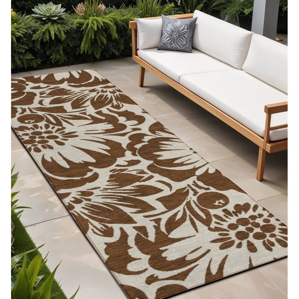 Alfine Garden-Inspired Weather Resistant Versatile Elegance Outdoor Rug