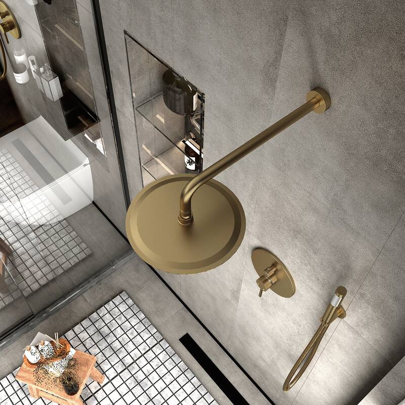 10-Inch Wall Mount Round Shower Set