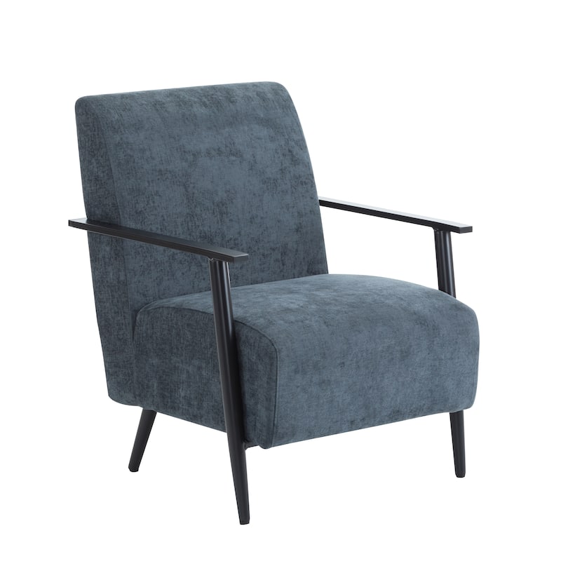 Roomfitters 26.38" Modern Lounge Chair with Polyester Upholstery and Sturdy Metal Frame, Living Room or Office