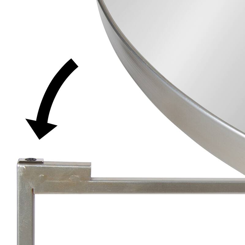 Kate and Laurel Celia Round Metal Side Table - 18.25x18.25x22