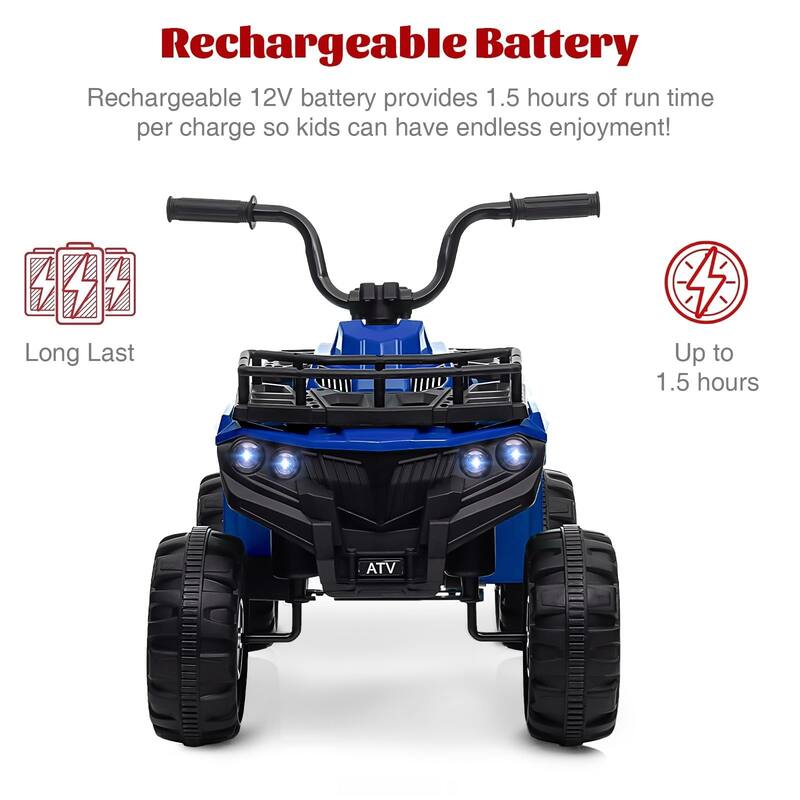 12V Kids Electric ATV Ride-On Car with Audio