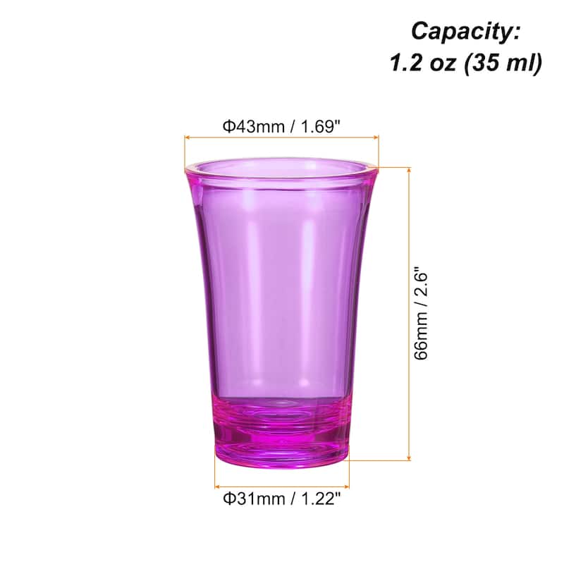 1pcs Shot Glasses 1.2oz Polystyrene for Cocktail - Purple