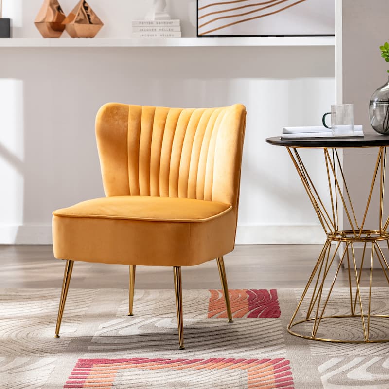 Haven Contemporary Velvet Upholstered Accent Chair