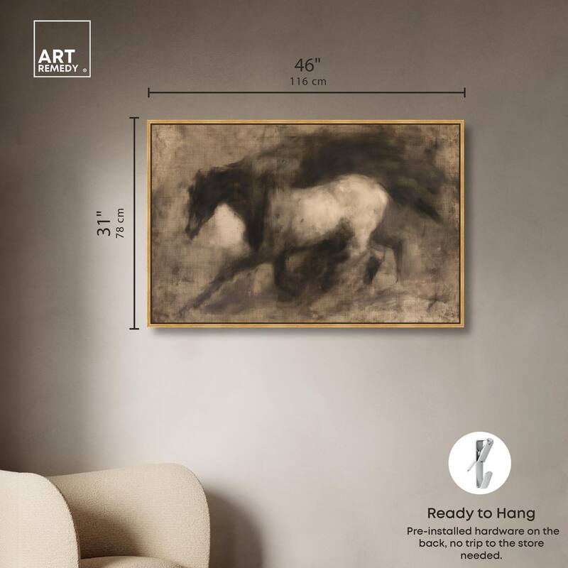 Dark Horse Canvas by Art Remedy