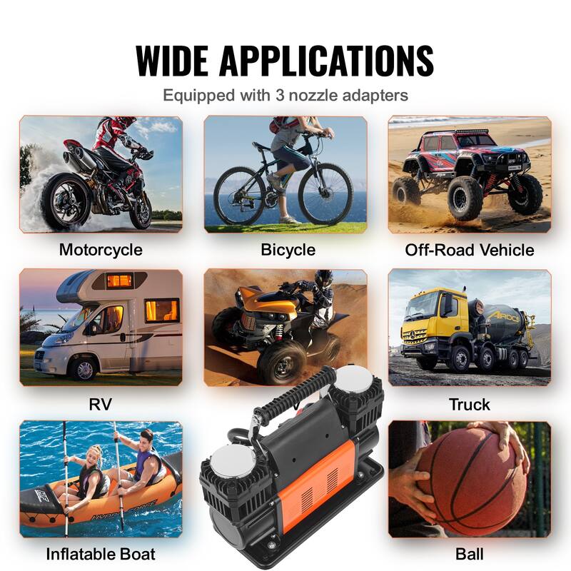 Air Compressor with Digital Pressure Gauge Tire Inflator for Trucks Car SUV