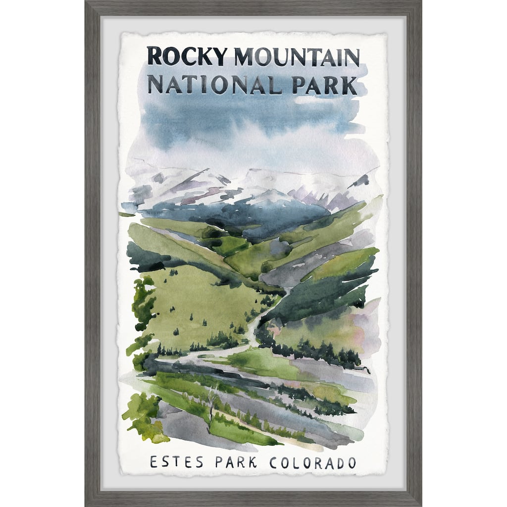 'Estes Park, Colorado' Framed Painting Print