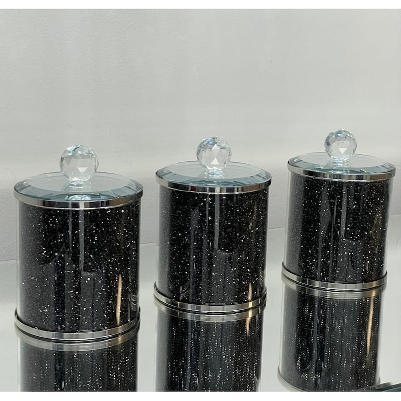 Ambrose Exquisite Three Glass Canister Set in Gift Box