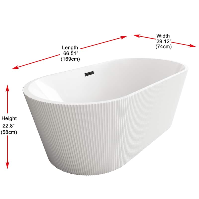 Vincent Bathtub in Glossy White