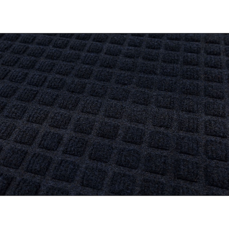 Mohawk Home Waffle Grid Impression Indoor/Outdoor Recycled Rubber All Weather Utility Doormat