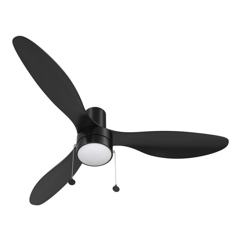 CARRO Nantes 52" 3-Blade Indoor Pull Chain Ceiling Fan with Light - N/A