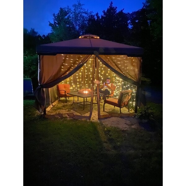 top product reviews for suncrown outdoor 10 foot iron patio garden gazebo 29213317 overstock