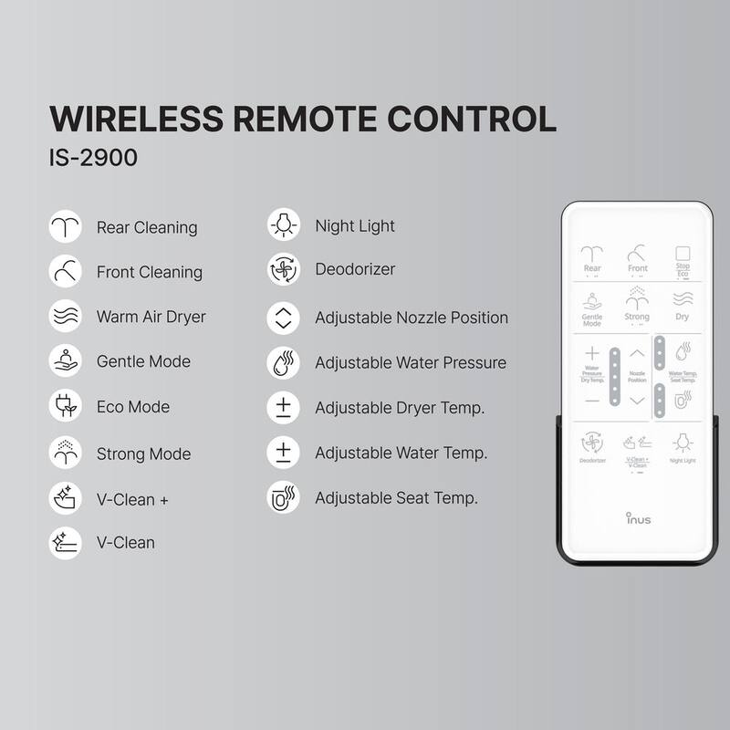 Inus 2900L Smart Elongated Bidet