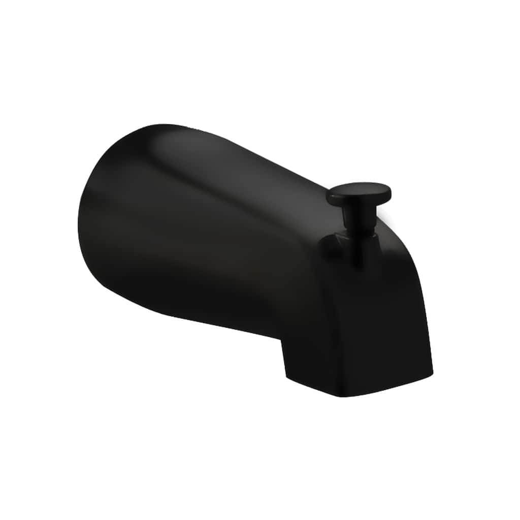 Tub Spout with Diverter Slip Fit Connection Matte Black