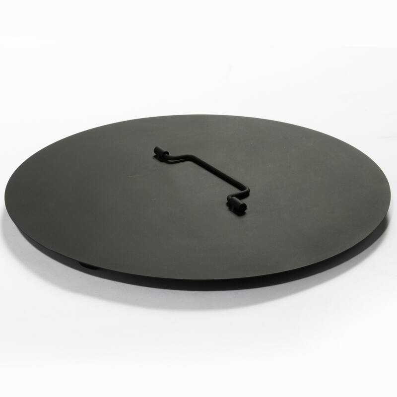 15 in Outdoor Portable Propane Fire Pit with Cooking Support