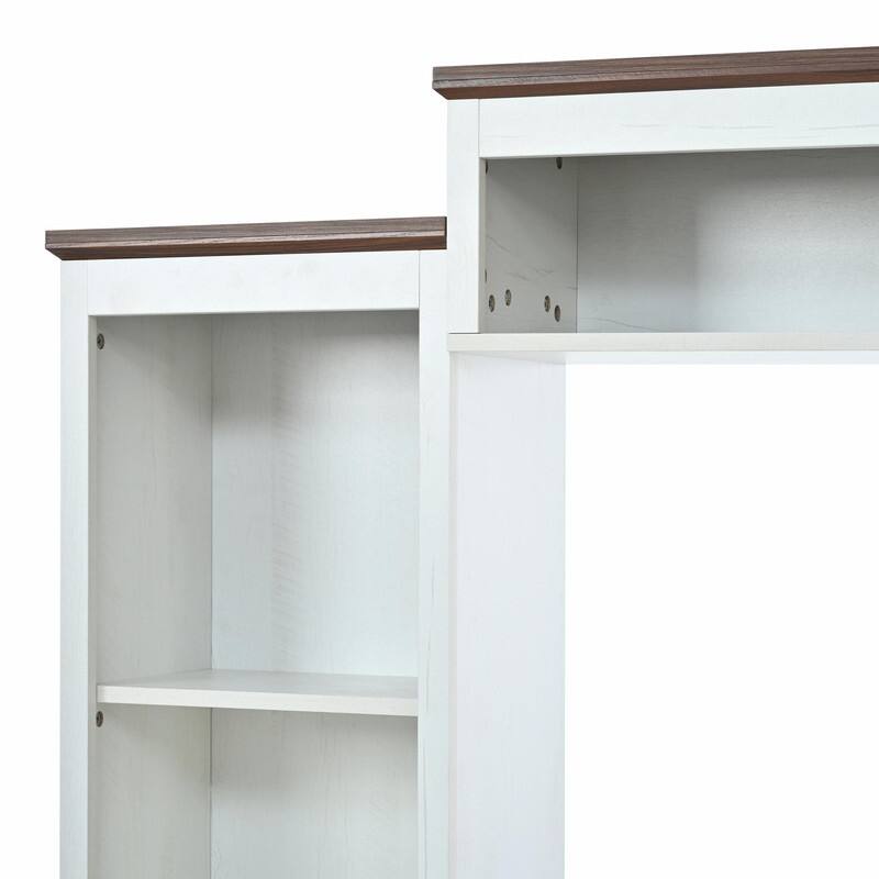 98.8" Wide Wall Unit Entertainment Center with Bookshelves for TVs up to 80"