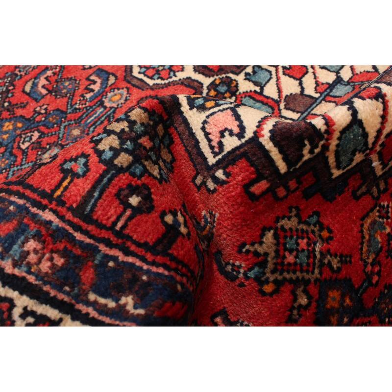 ECARPETGALLERY Hand-knotted Anadol Red Wool Rug - 3'7 x 10'11