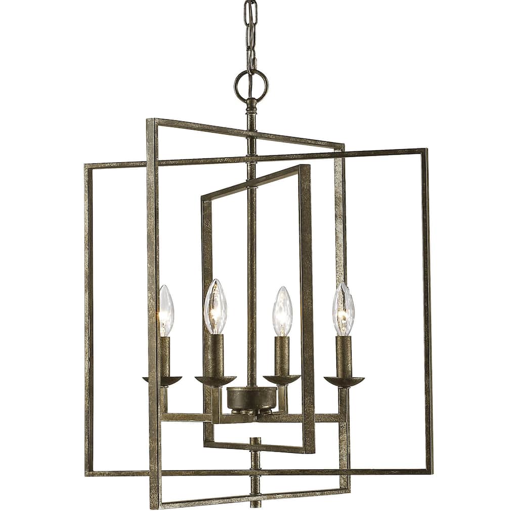 Millennium Lighting 4 Light 20" Wide Geometric Chandelier