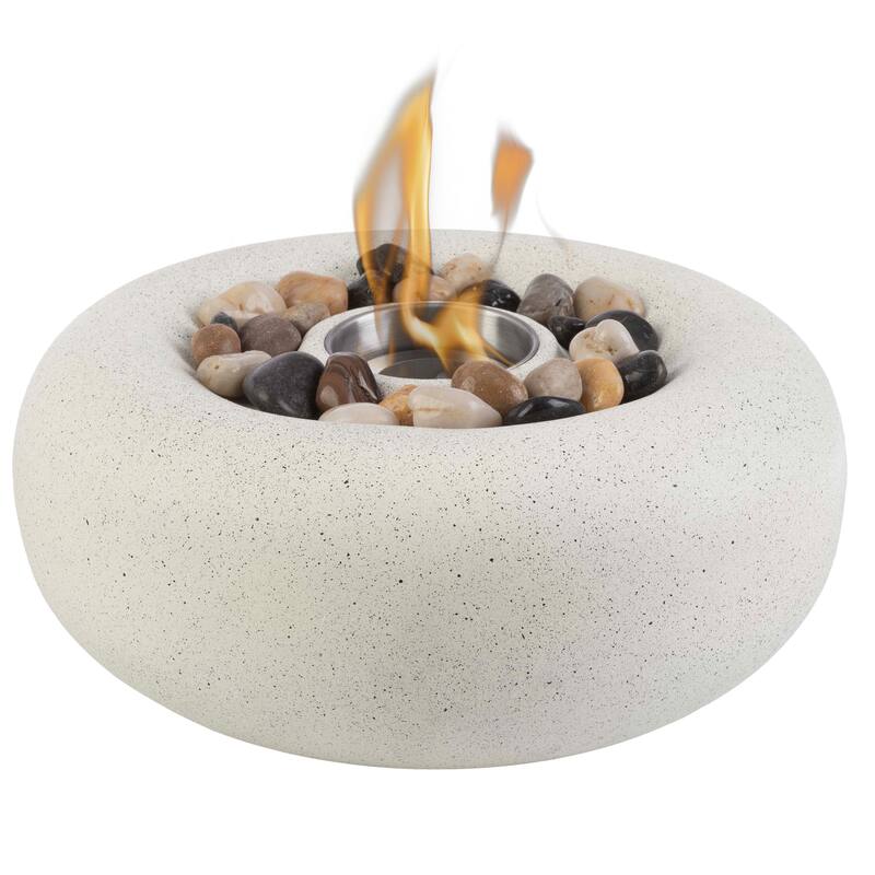 Pure Garden Bioethanol or Rubbing Alcohol Smokeless Tabletop Fire Pit