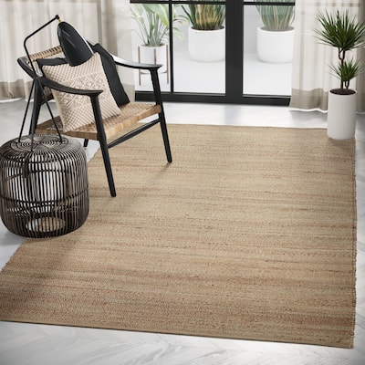 Abani Jute JUT140A Natural Fiber Natural Area Rug