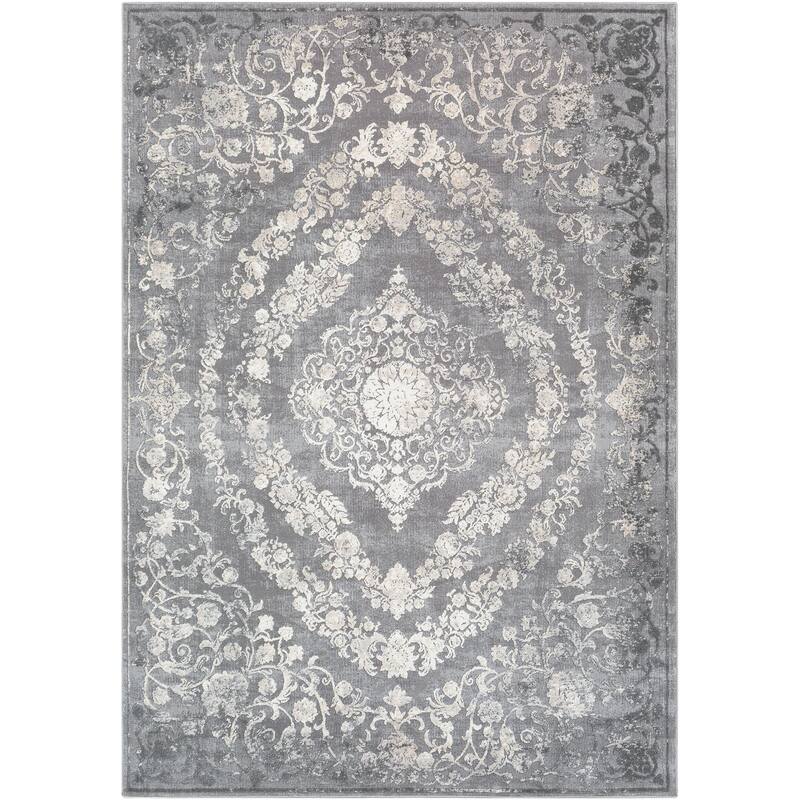 Livabliss Tibetan Updated Traditional Medallion Area Rug
