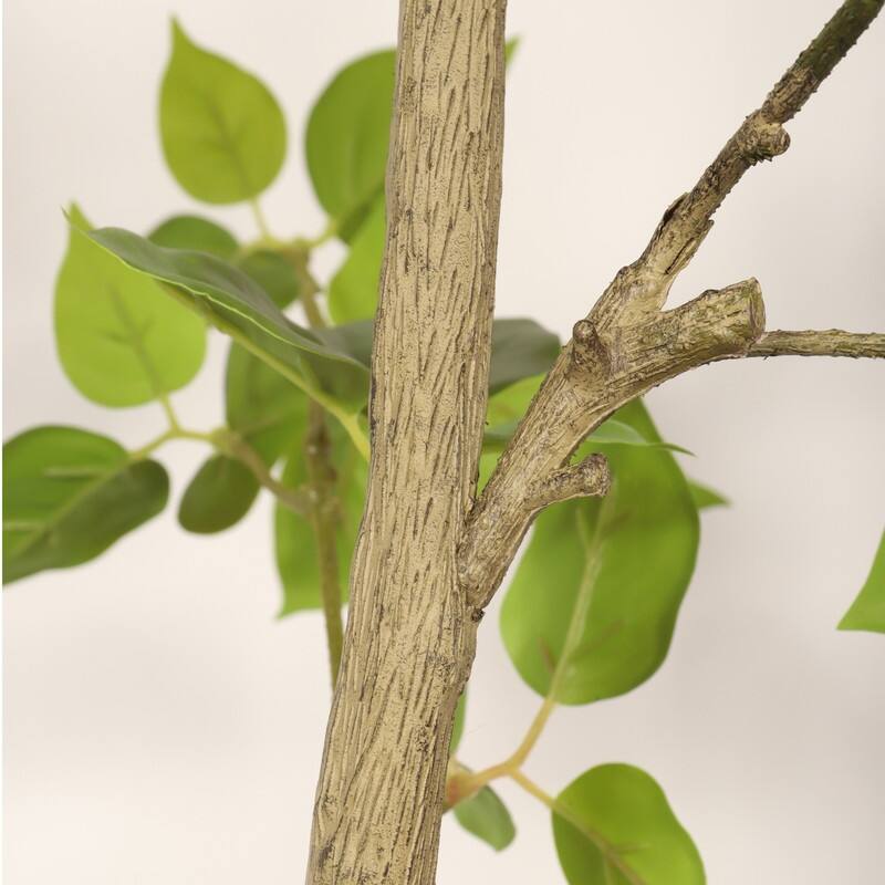 Realistic Artificial Bougainvillea Tree in Black Pot - Lifelike Faux Flowering Plant for Indoor Décor