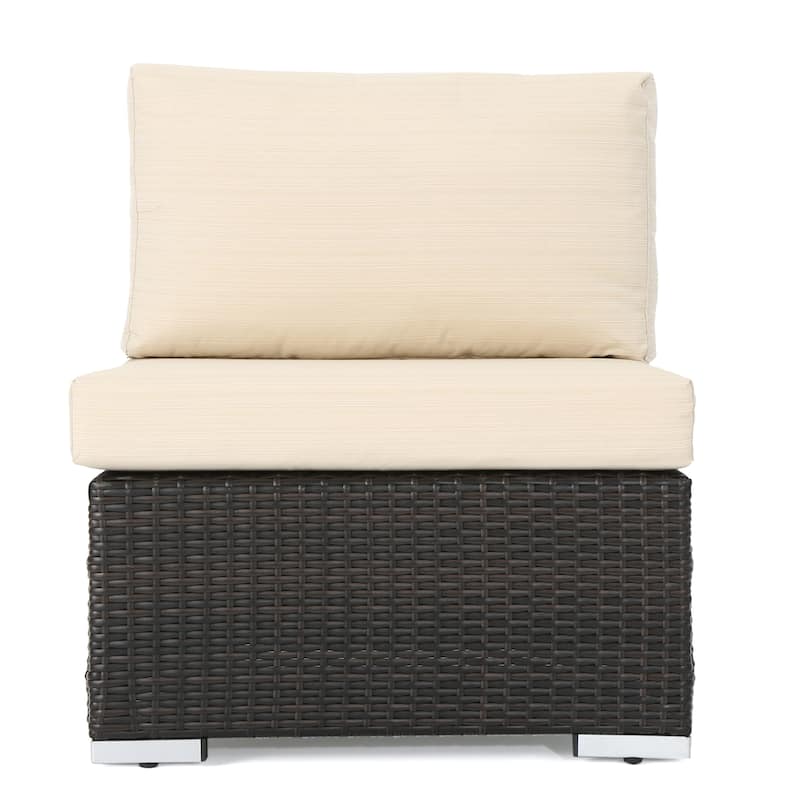 Santa Rosa Outdoor 7-piece Wicker Sectional Sofa Set with Cushions by Christopher Knight Home