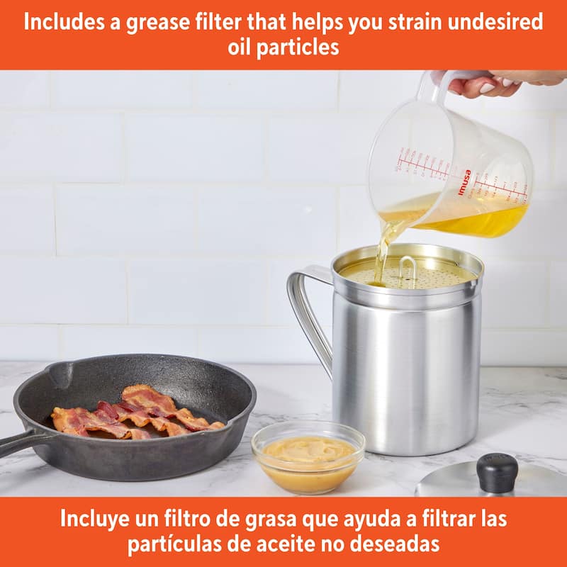 IMUSA 1.5 Qt Aluminum Grease Dispenser