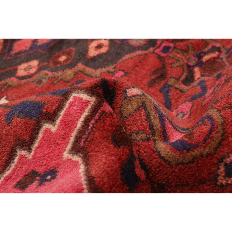 ECARPETGALLERY Hand-knotted Andelz Red Wool Rug - 4'5 x 6'6