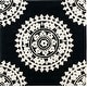 preview thumbnail 38 of 103, SAFAVIEH Handmade Soho Shyhrete Medallion Wool Rug 6' x 6' Square - Black/Ivory