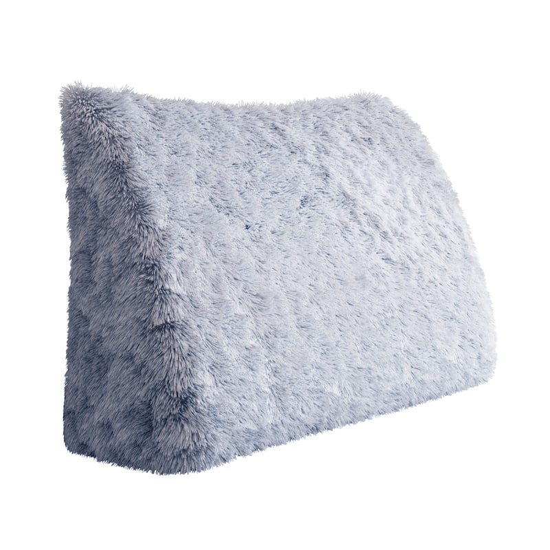 WOWMAX Bed Rest Wedge Bolster Daybed Dorm Bunk Bumper Reading Pillow - Twin - Blue