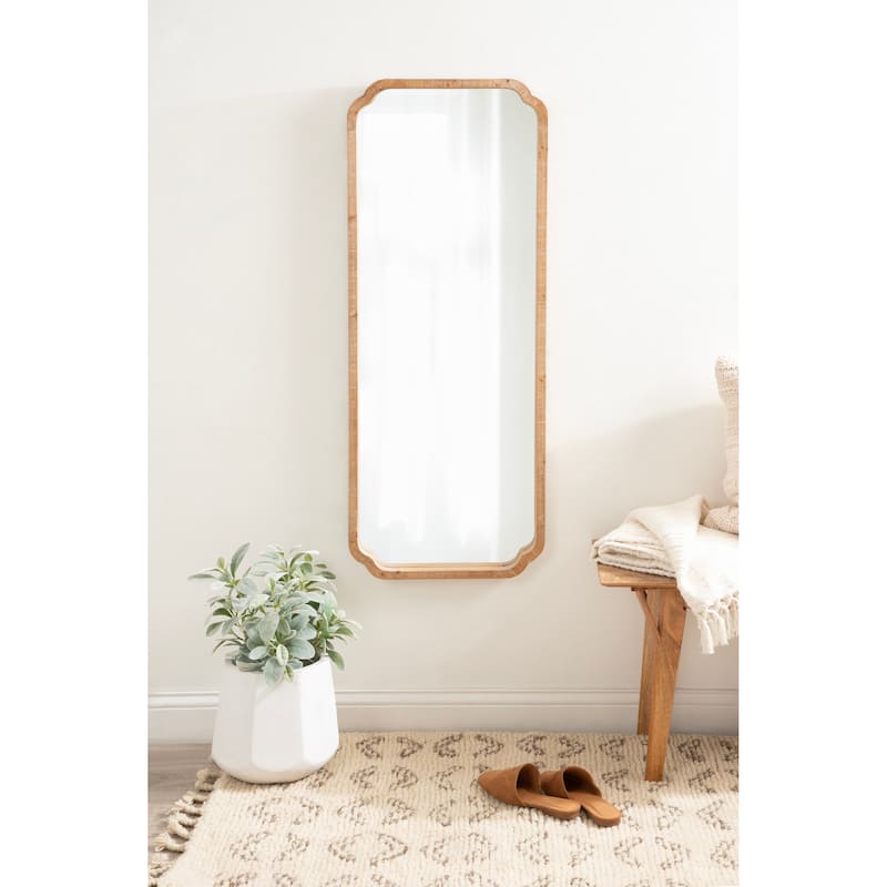 Kate and Laurel Marston Square Wood Wall Mirror