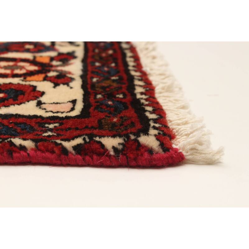 ECARPETGALLERY Hand-knotted Andelz Red Wool Rug - 3'8 x 7'7