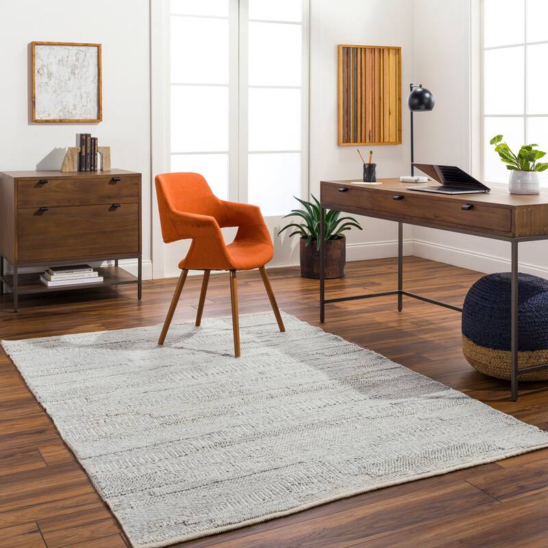 Kelvin Modern & Contemporary Area Rug - 10' x 14' - Light Gray
