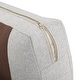 preview thumbnail 8 of 9, Cade Grey Fabric Accent Chair with Gold Metal Legs by iNSPIRE Q Modern