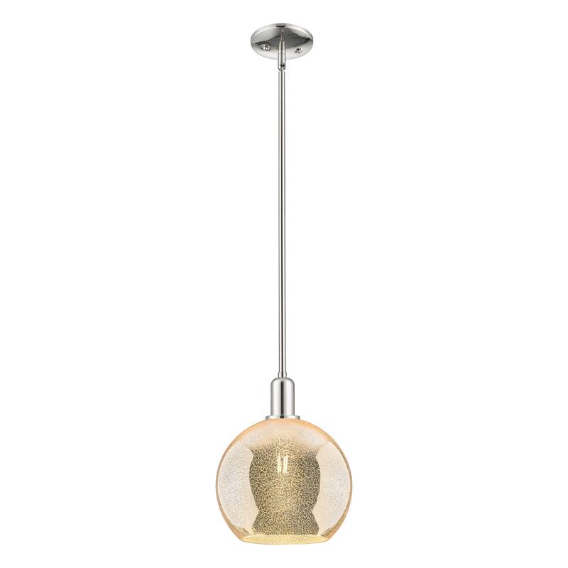 Innovations Lighting Endless Possibilities Arcadia - Athens - 1 Light 10" Stem Hung Mini Pendant - Mercury/Polished Nickel